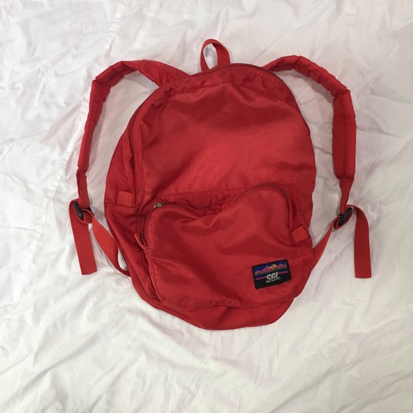 Vintage Handbags - Vintage Red SGL Sports Backpack